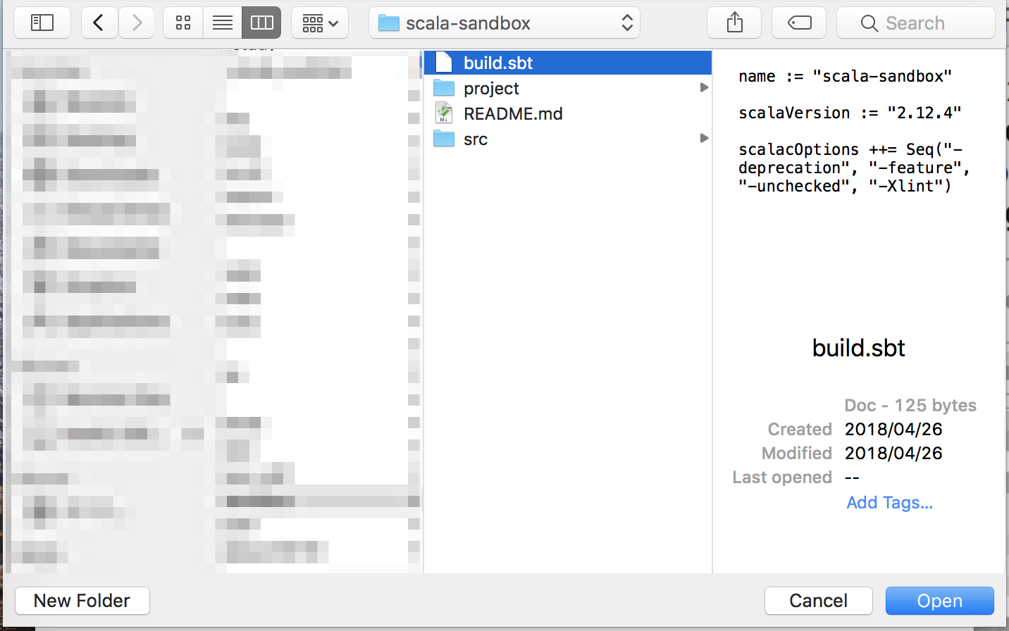 Select File or Directory to Import